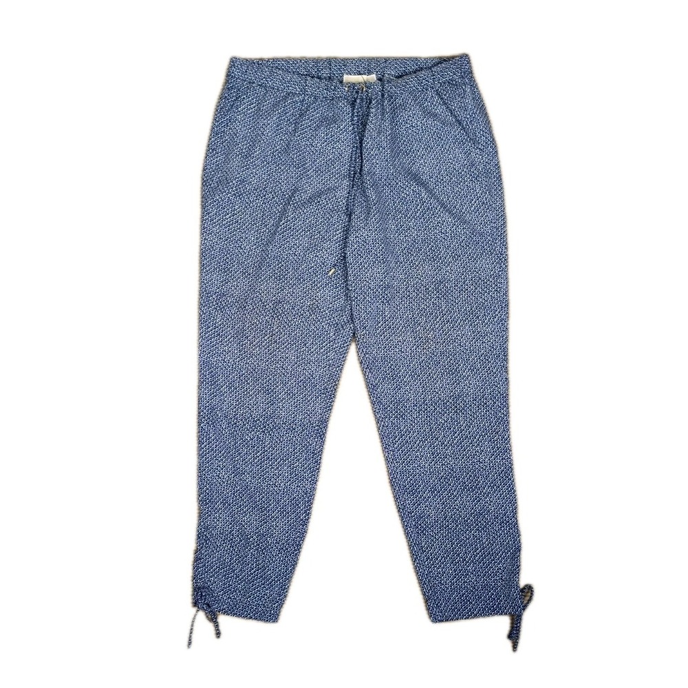 MICHAEL KORS Women's Blue JOGGERS Pants Pull On Drawstrings Pockets Elastic Wais